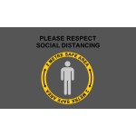 Covid 19 - Social Distancing Safe Area - Mat Landscape